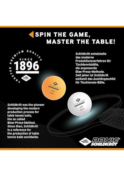 Jade Masa Tenisi Topu, Poly 40+ Kalite, Beyaz, Turuncu Veya Renk Karışımında Seçilebilir, 6'lı Blister Ambalajında, 12'li Poli Poşet, 72'li File Çanta Veya 144'LÜ Taşıma Çantası fırsatları