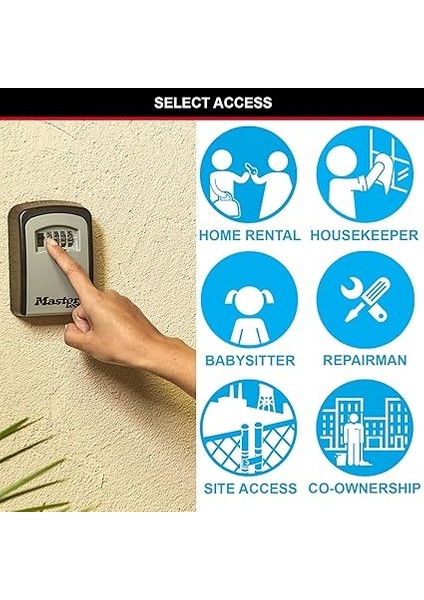 Lock Duvar Montajı Için Sayı Kombinasyonlu Kilitli Kasa/kilitli Kasa, Gri/siyah, Anahtarınızı Başkalarıyla Güvenle Paylaşmak Için – 163 Cm3, Duvar Askısı, Dış Mekan, 11,9 x 8,5 x 3,6 cm modelleri