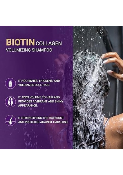 Collagen & Biotin Hacim Şampuanı 300 ml – Ince Telli ve Hacimsiz Saçlar Için Dolgunlaştırıcı ve Güçlendirici Bakım fiyatları