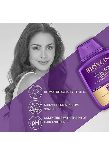 Collagen & Biotin Hacim Şampuanı 300 ml – Ince Telli ve Hacimsiz Saçlar Için Dolgunlaştırıcı ve Güçlendirici Bakım modelleri
