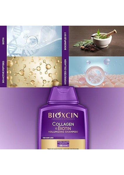 Collagen & Biotin Hacim Şampuanı 300 ml – Ince Telli ve Hacimsiz Saçlar Için Dolgunlaştırıcı ve Güçlendirici Bakım indirimleri
