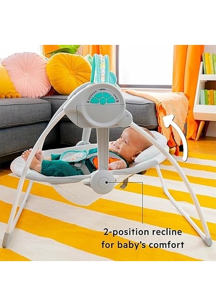 Starts Bebek Salıncağı, Uyarlanabilir Hız, Kumaş Oyuncaklar, Müzik, Çıkarılabilir Oyuncak Barı, 0-9 Ay 3-9 kg (Tuhaf Vahşi) ile Portatif Otomatik 6 Vitesli indirimleri