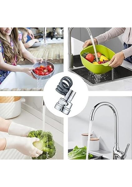 Uzatılabilir Tasarruflu Musluk Başlık - Çek Bırak Ucu 3 Fonksiyonlu, Yeni Nesil Kolay Kullanım, Püskürtücü Eki fırsatları