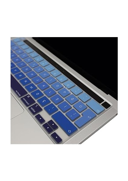 MacBook Pro 13 Inç Klavye Koruyucu Silikon Türkçe Q – M1/m2 Touch Id Uyumlu – A2338 A2289 A2251 – Sıvı/toz Korumalı Ince Kaplama – 16 Inç A2141 ile De Uyumlu Lacivert Mavi fırsatları