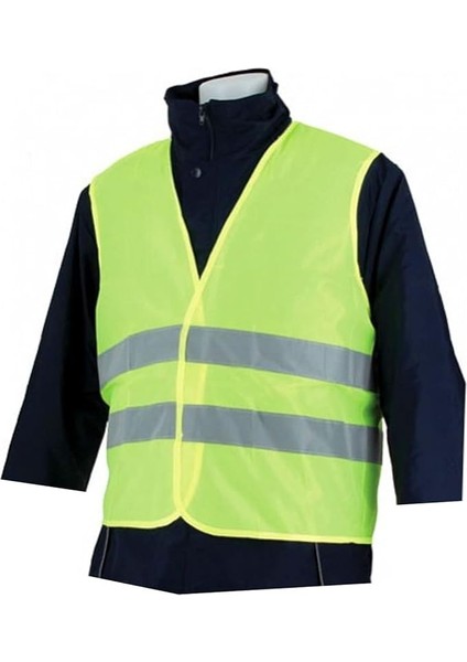 Fosforlu Reflektörlü Ikaz Yeleği Sarı 5 cm Reflektörlü