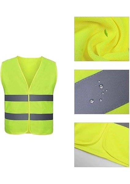 Fosforlu Reflektörlü Ikaz Yeleği Sarı 5 cm Reflektörlü fiyatları