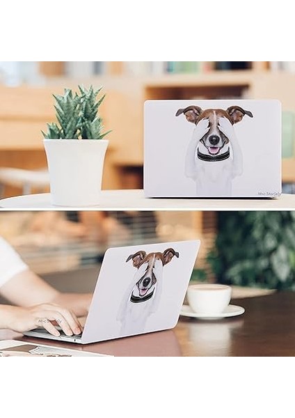 Macbook Air M1 Kılıf 13INÇ Uyumlu Koruyucu Sert Kapak Hayvan Dostları Köpek Desenli Lazer Uv Baskı Touchıd M1 Air A2337 A2179 A1932 Beyaz fırsatları