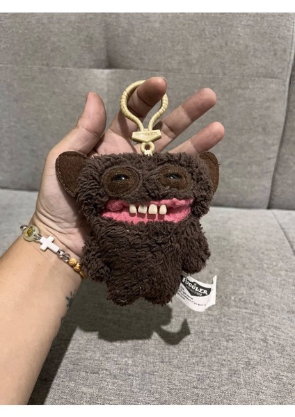 Zuru Fuggler Anahtarlık Kahverengi Büyük Kulaklı Komik Yüz Koleksiyon Oyuncak 11 cm