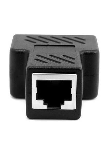 2 Portlu Ethernet Splitter, Çift Lan Kablosu, Ethernet Bölücü, RJ45 Dişi Adaptör Konnektörü indirimleri