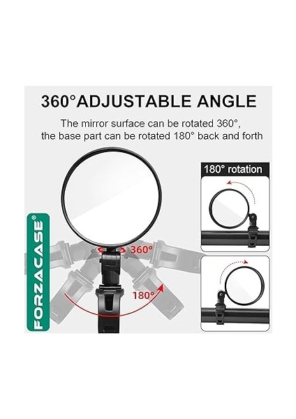 Geniş Açılı Elektrikli Bisiklet Scooter Dikiz Aynası 8 cm Çap - FC619 fiyatları