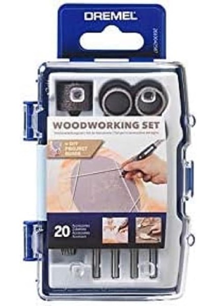 681 Ahşap Işleri Aksesuar Seti, 20'li