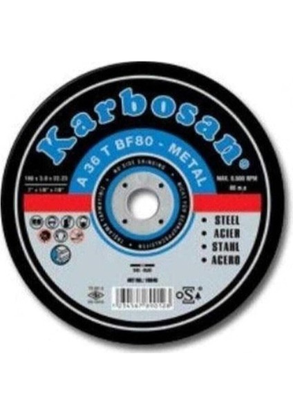 Metal Kesme Taşı 115X3.0X22.23