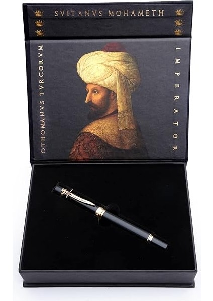 Genève – Lüks ve Ergonomik Dolma Kalem & Tükenmez Kalem – Fatih Sultan Mehmed Özel Seri – Alman M Uç, Altın Kaplama – Evrensel Refill, Premium Hediye Kutulu (Tükenmez Kalem) fiyatları