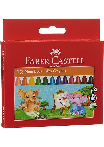 Süper Yıkanabilir Mum Boya, 12 Renk, Leke Bırakmaz, Jumbo Boy, Parlak ve Yoğun Renkler modelleri