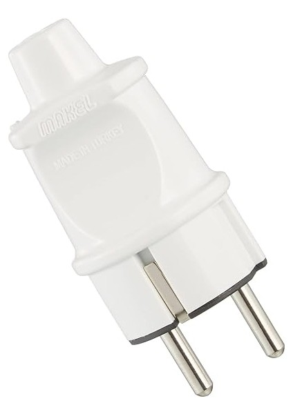 Aksesuar Toprakli Erkek Fiş Kordonsuz Beyaz modelleri