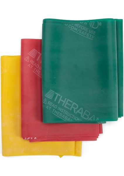 Lateks Içermeyen Egzersiz Bantları, Üst Vücut, Alt Vücut ve Gövde Egzersizleri, Fizyoterapi, Pilates, Ev Antrenmanı ve Rehabilitasyon Için Profesyonel Direnç Bantları