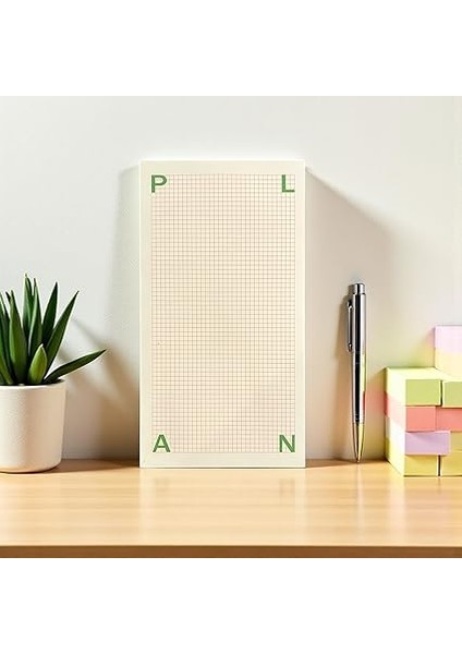 Tanıtım Masaüstü Planlayıcı | Kopar-At Kareli Not Kağıdı Not Defteri | 150 Yaprak, 90 gr Ivory Kağıt | Uzun Form Planlayıcı – 226X118 mm (Plan) fiyatları