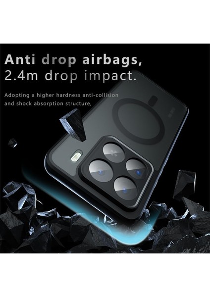 Xiaomi Mi 15T Uyumlu Kılıf Magsafe Sarj Destekli Kamera Çıkıntılı Mat Sert Pc Kapak