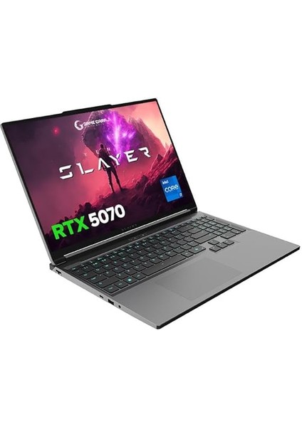 Garaj Slayer X7T-5070 C3 Intel Core I7 14650HX 32GB Ram 2tb SSD RTX5070 16" Qhd+ 180Hz IPS Freedos Oyuncu Laptop fiyatları