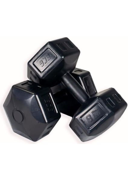 16 kg Vinyl Dambıl Seti 8 kg x 2 Adet Toplam 16 kg