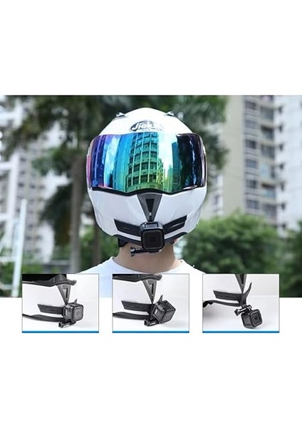 Motosiklet Kask Çene Yapıştırıcılı Telefon ve Aksiyon Kamera Tutucu indirimleri