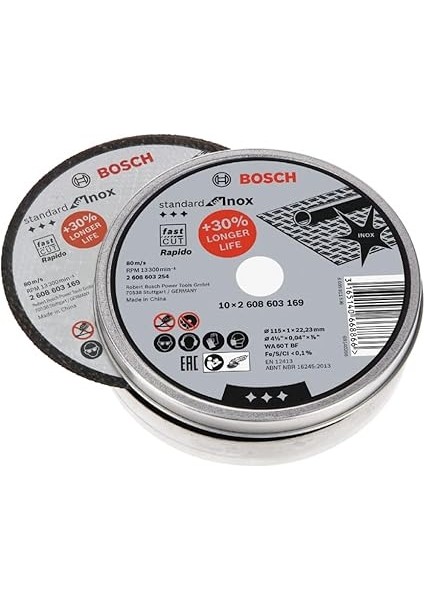 Professional Kesme Diski Düz Standart Inox Rapido Için, 2608603254 fiyatları