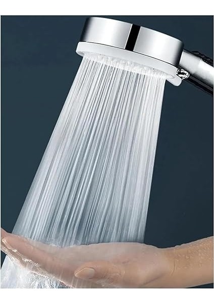 Turbo Yüksek Basınçlı Duş Seti - Su Tasarruflu Masaj Başlığı ve Pvc Banyo Hortumu ile (Renk Asortidir) indirimleri