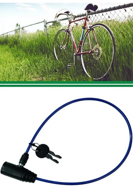 Motor Kilidi Anahtarlı Çelik Halatlı Kilit 65 cm 1410