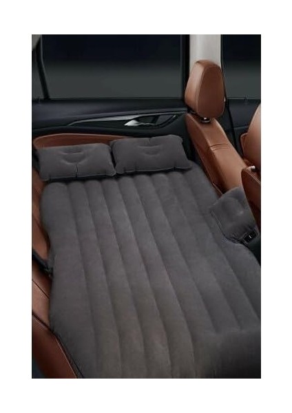 Içi Şişme Yatak Araba ve Kamp Yatağı Çanta Elektrikli Pompa Tamir Kiti ve Yastıklı Yatak Seti