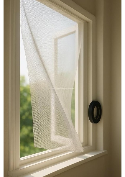 Çift Taraflı Bantlı Sineklik, Kolay Montajlı, Pencere Sinekliği, Yapıştırılabilir Tül, Pratik Sineklik Seti, Böcek Girişini Engelleyen, Kesilebilir, Hava Geçirir (75X125 Tek Cam) modelleri