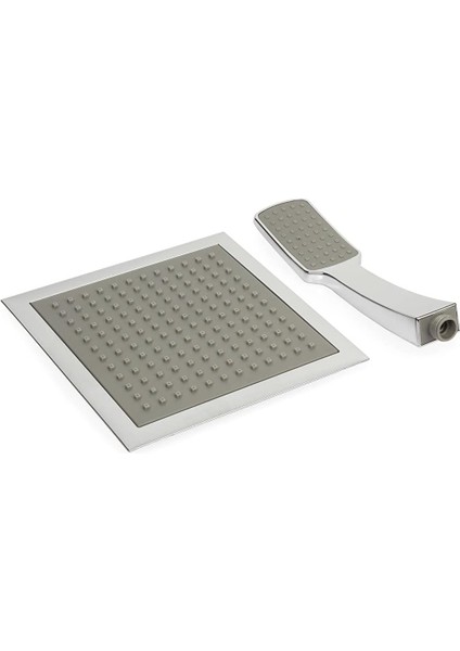 Quadro Model Banyo Tepe Duş Başlığı Başlık Kireç Kırıcılı Sistem (Ikili Set)