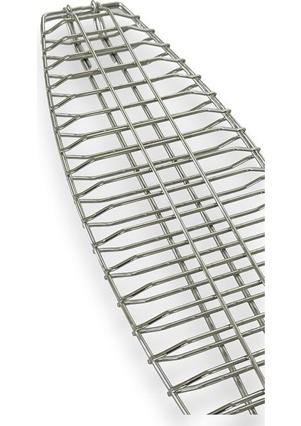 Paslanmaz 304 Krom Çelikten Balık Izgarası 43 cm x 15 cm x 2 cm fiyatları