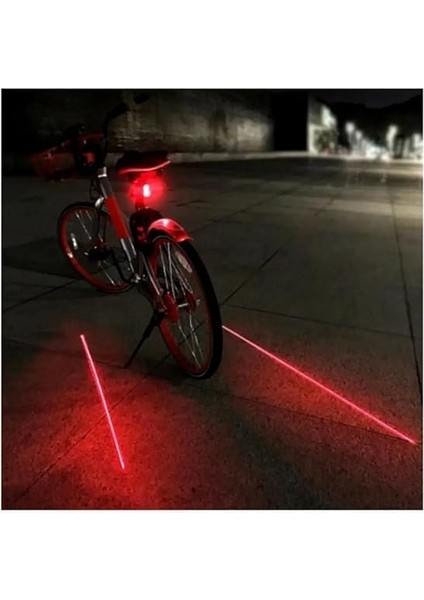 Lazer Şeritli 7 Fonksiyon 5 Ledli Stop Bisiklet Lamba modelleri