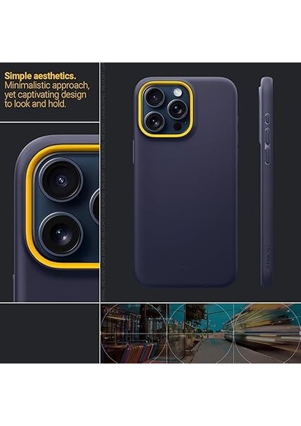 Caseology iPhone 15 Pro Max ile Uyumlu Kılıf Nano Pop Mag Magsafe Özellikli Blueberry Navy - ACS06617 modelleri