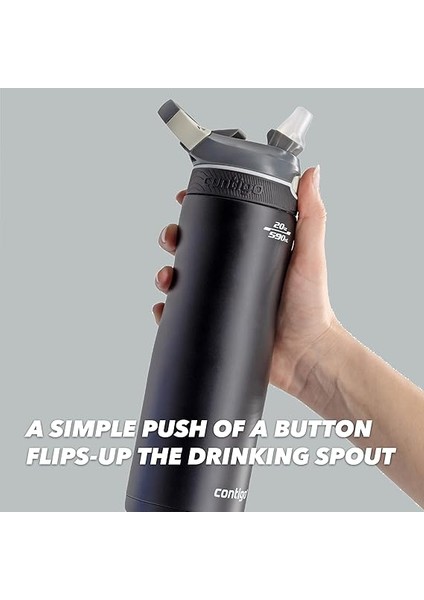 Ashland Autospout Soğuk Su Termosu 590 ml Siyah indirimleri