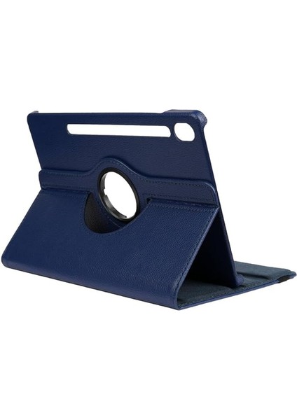 Galaxy Tab S9 Fe 10.9inç X510 X516 ile Uyumlu Kılıf 360 Dönebilen Standlı Case Lacivert