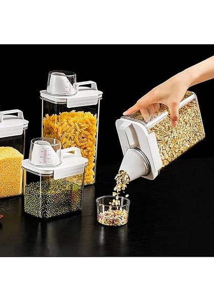 Home Mika Sızdırmaz Ölçekli Deterjan ve Kuru Bakliyat Saklama KABI,(2300 Ml) fırsatları