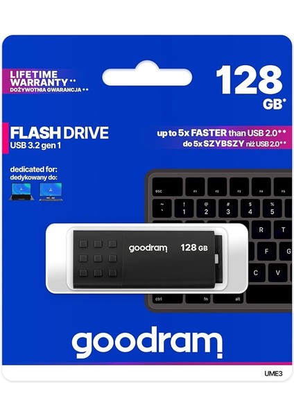 USB-UME3-1280K0R11-128GB 3.2 Gen.1 USB Flash Bellek