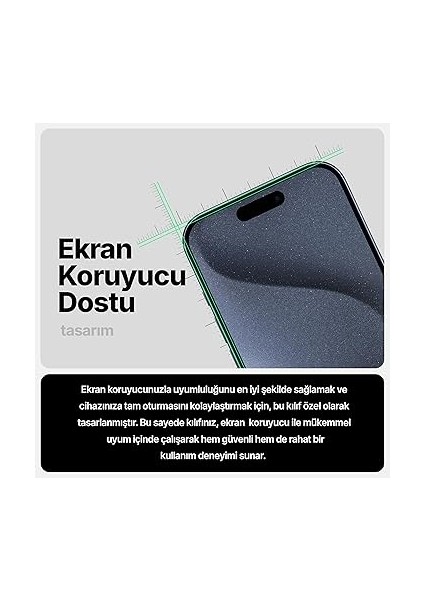 iPhone 16 Için Cyrstal+ Serisi Magsafe ile Uyumlu Metal Lens Korumalı ve Metal Tuş Takımlı Hybrid Materyal Kılıf Kapak (Siyah, 16) fırsatları