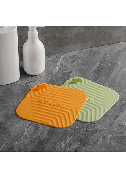 Gri Renk Kare Kötü Koku Önleyici Silikon Mat Banyo Mutfak Lavabo Balkon Gider Tıpası Kapağı fiyatları