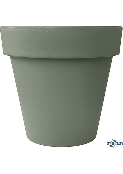 Fulya Saksı Drenajlı Dekoratif Mat Plastik Çiçek Saksısı (Bej Tabaksız, 3.1 Litre) fırsatları