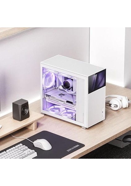 D41 Mesh Screen Atx Kasa, Sertleştirilmiş Cam, Beyaz fiyatları