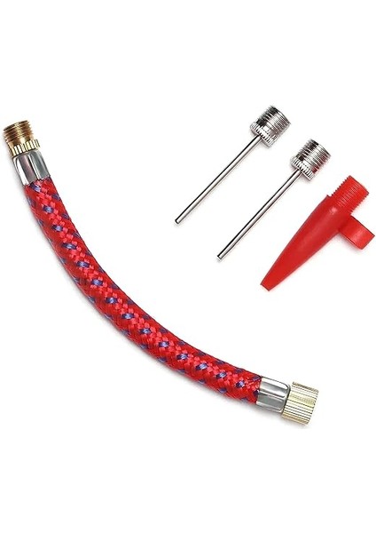 Top & Bisiklet Şişirme Ucu Seti – Pompa Adaptör Hortumlu, Futbol Basketbol Voleybol Iğne Başlıklı, Şişme Oyuncak Uyumlu 4’lü Kit fiyatları