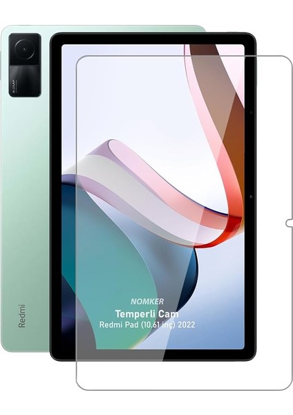 Xiaomi Redmi Pad 10.6 Inç Uyumlu Temperli Ekran Koruyucu Kırılmaz Cam 2022