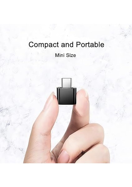 To USB Adaptör – USB 3.0 Otg Type-C Erkek To USB A Dişi, Macbook, Samsung Galaxy, Tablet ve Laptoplar ile Uyumludur, Hızlı Veri Transferi ve Taşınabilir Tasarım, Evınto fiyatları