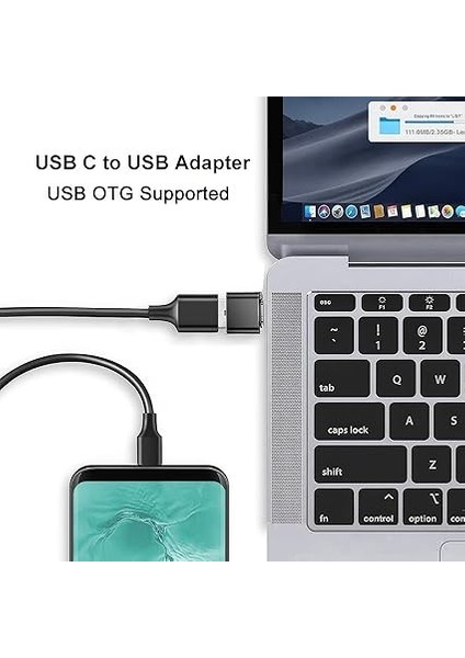 To USB Adaptör – USB 3.0 Otg Type-C Erkek To USB A Dişi, Macbook, Samsung Galaxy, Tablet ve Laptoplar ile Uyumludur, Hızlı Veri Transferi ve Taşınabilir Tasarım, Evınto indirimleri