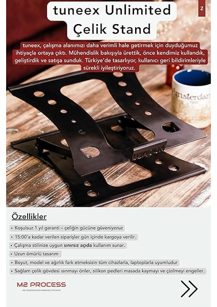 Unlımıted - Tüm Modellerle Uyumlu Sınırsız Kademeli Çelik Notebook Laptop Standı Yükseltici Altlık modelleri