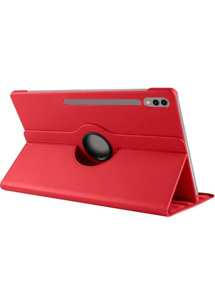 Galaxy Tab S10 Ultra Uyumlu 14,6 Inç 360 Dönebilen Standlı Kılıf Pembe Koyu modelleri