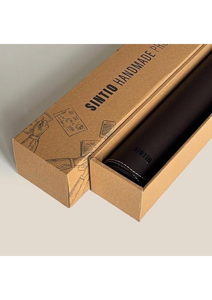 Deri Mat, Masa Pedi, Büyük Mouse Pad, Ofis Için Mat, Su Geçirmez Mat, Ofis ve Ev Için Deri Pedi, Gaming Masa Matı, Masaüstü Için Masa Koruyucu Ped (Koyu Kahverengi, 90X40)