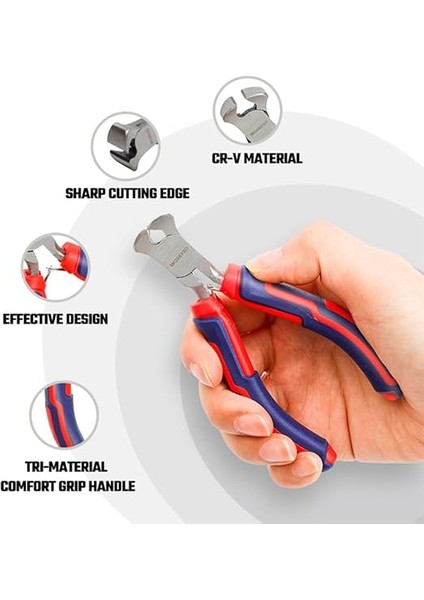 WP231098 100 mm Cr-V Elektronikçi Profesyonel Mini Tepe Keski modelleri